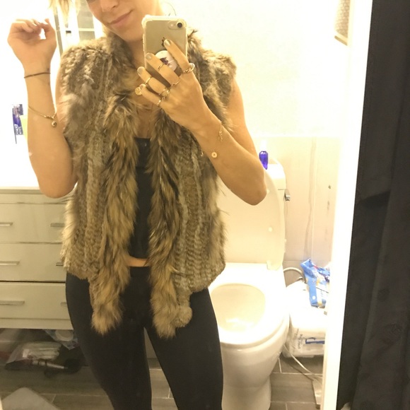 Pookie and Sebastian authentic rabbit fur vest - Picture 4 of 5